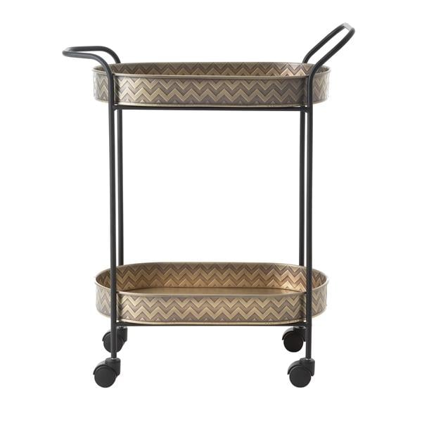 Mudo Home  Gold 2 Katlı Oval Etajer