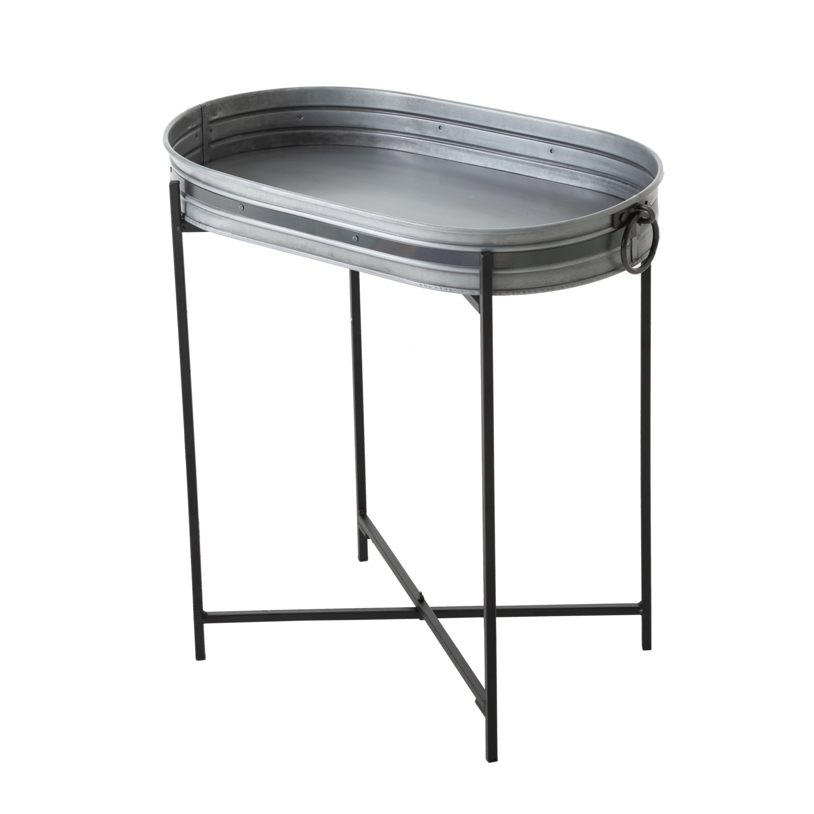 MAT SILVER OVAL AYAKLI TEPSİ