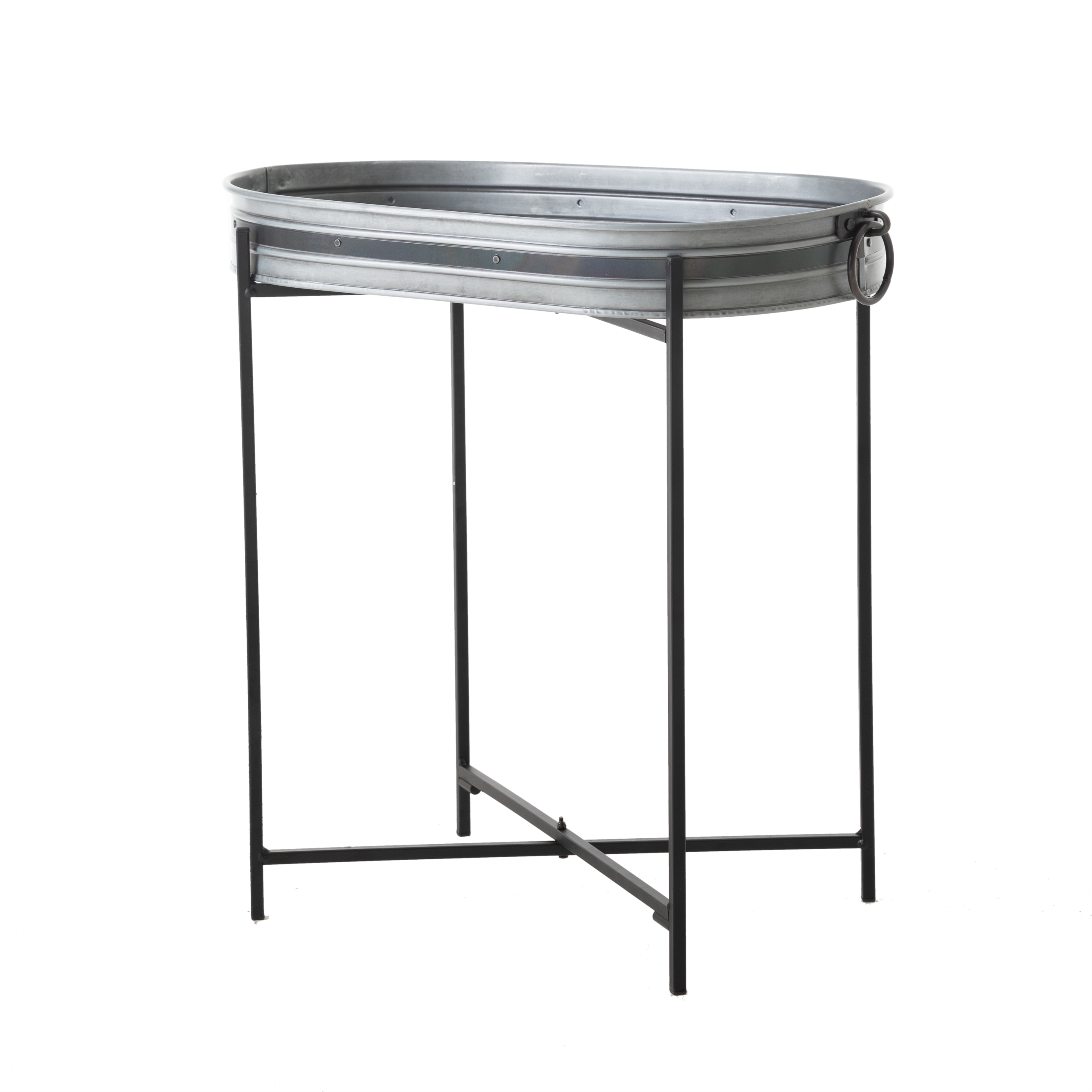 MAT SILVER OVAL AYAKLI TEPSİ