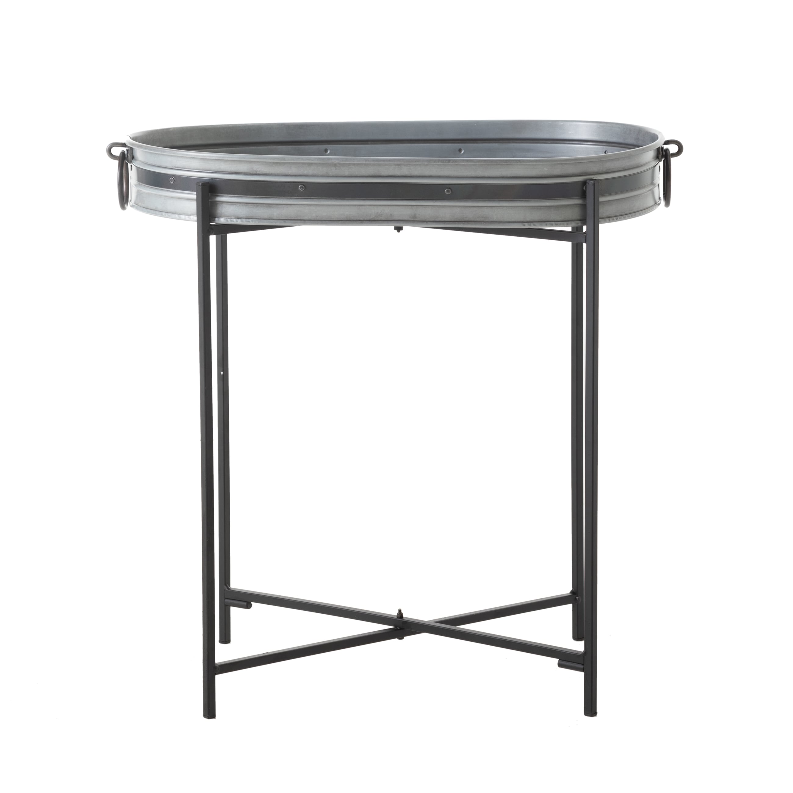 MAT SILVER OVAL AYAKLI TEPSİ