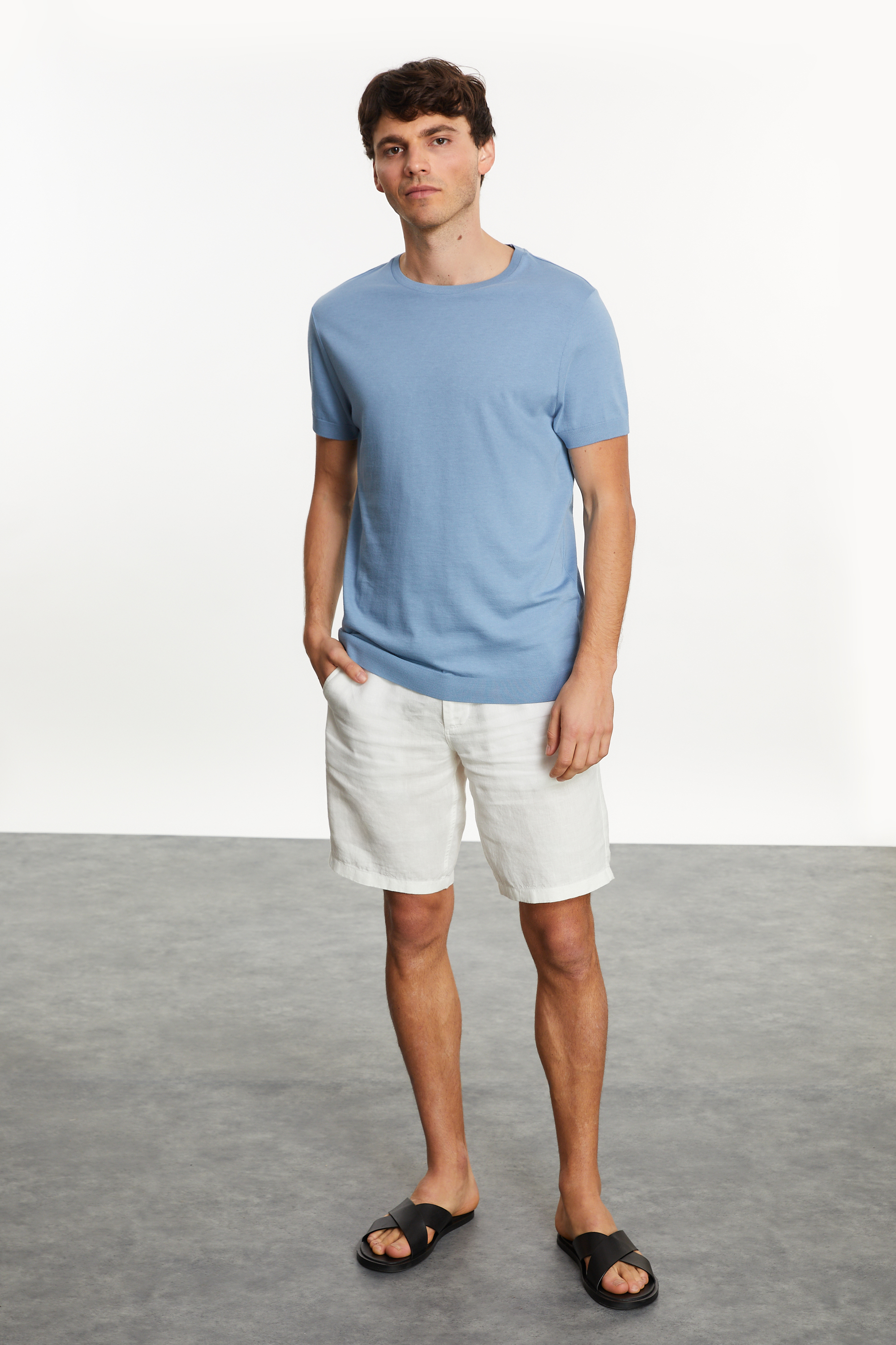 BİSİKLET YAKA REGULAR FIT T-SHIRT