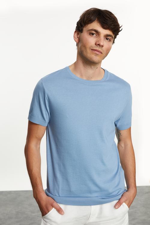  BİSİKLET YAKA REGULAR FIT T-SHIRT