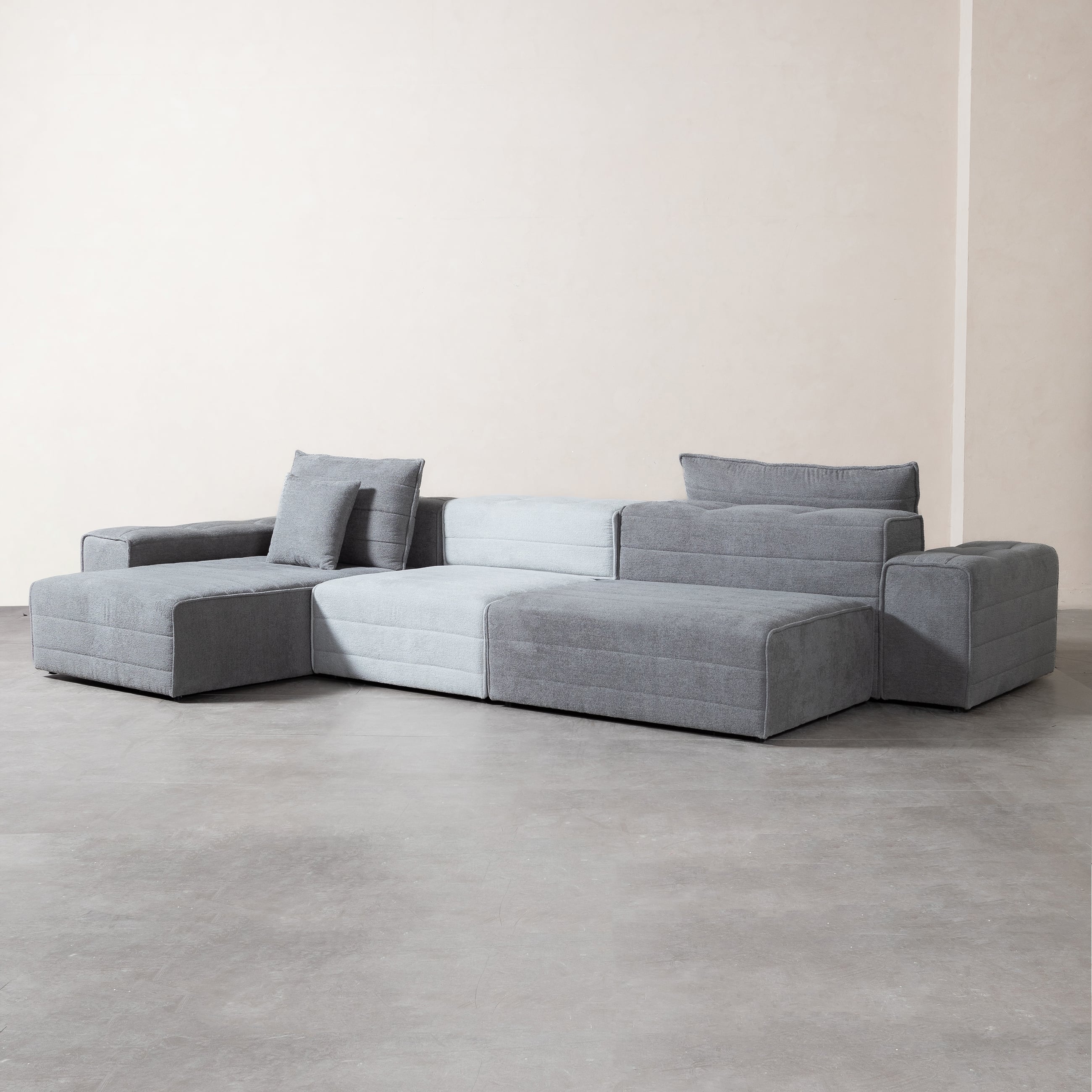 FLORIDA KÜÇÜK PUF AÇIK GRİ