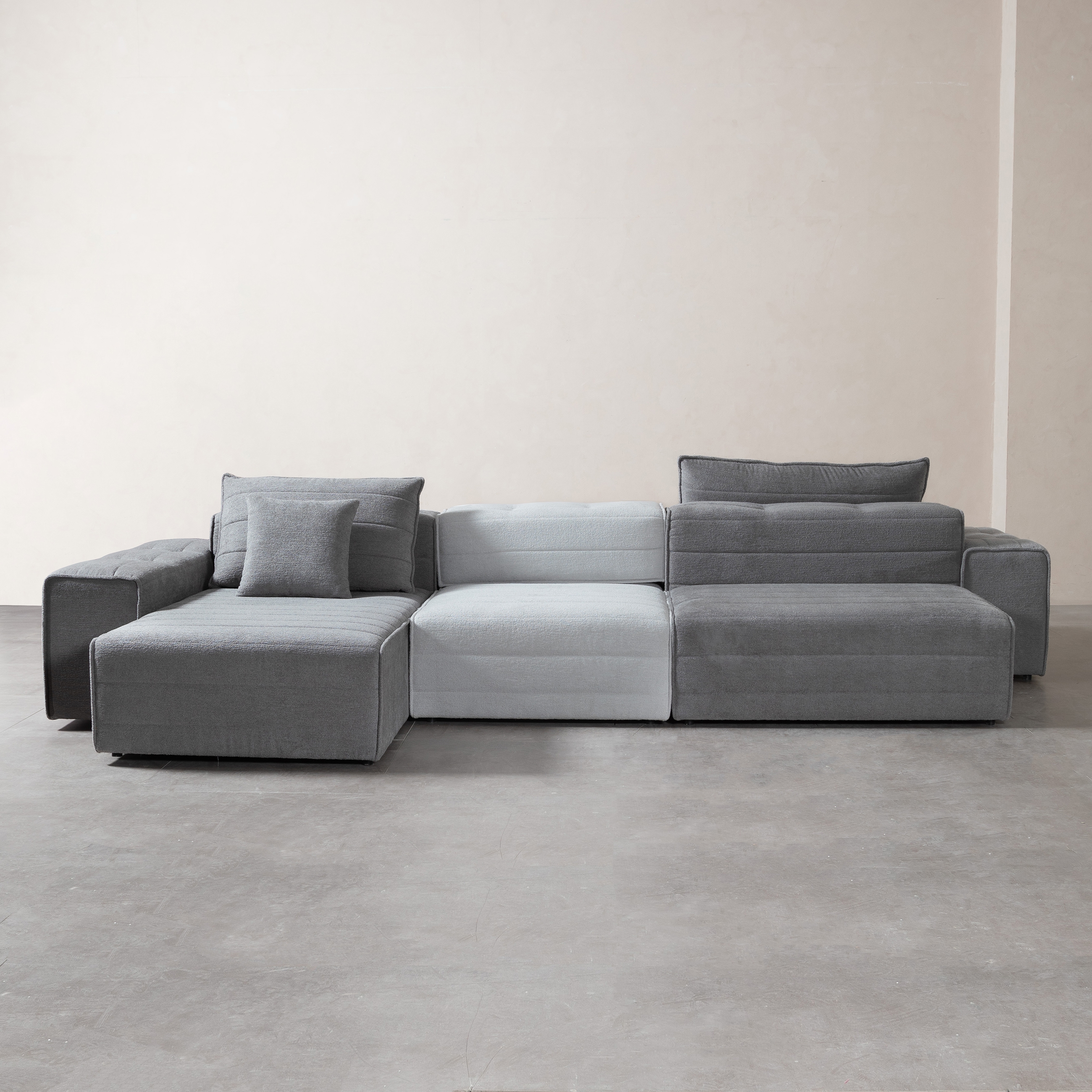 FLORIDA KÜÇÜK PUF AÇIK GRİ