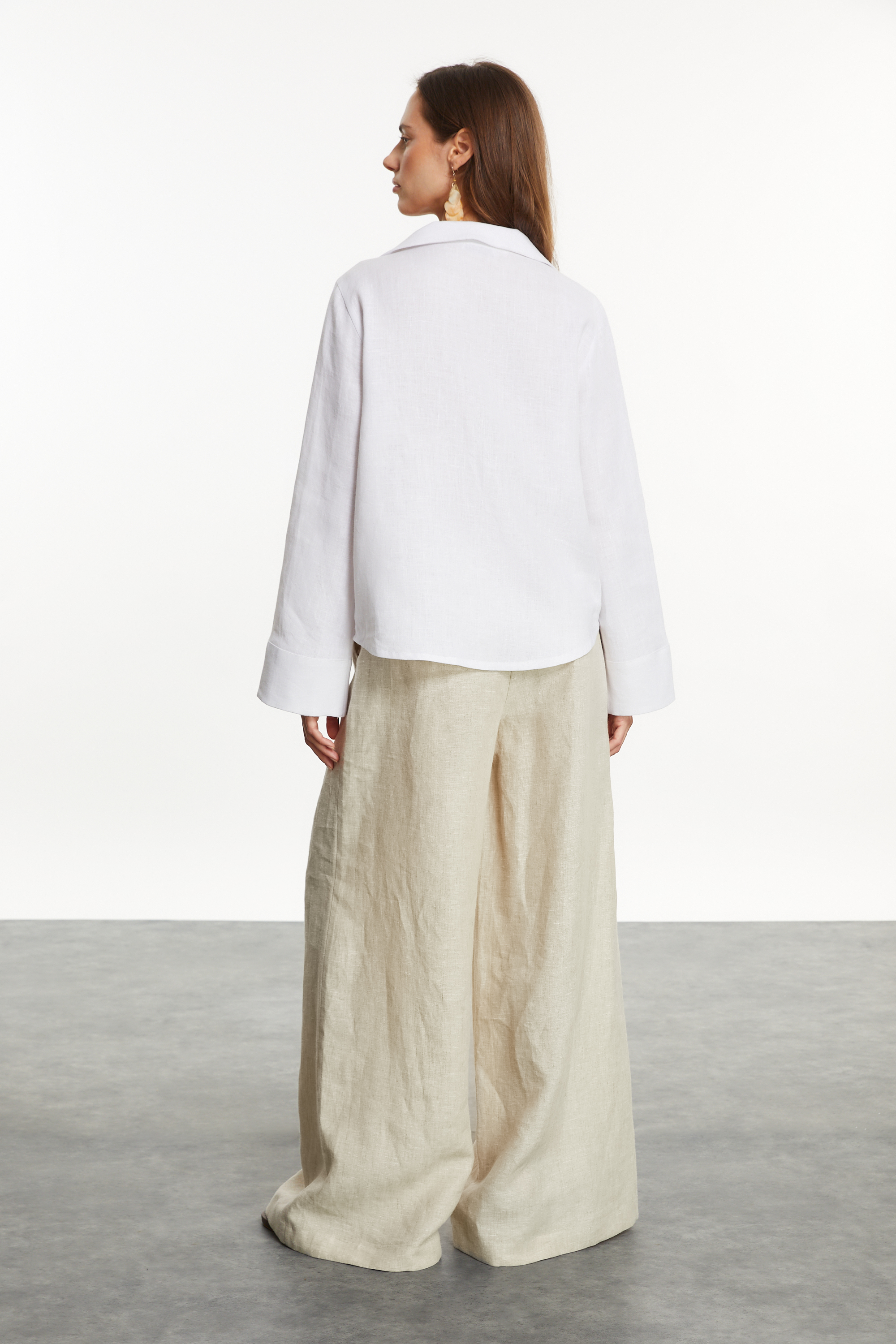 RELAX FIT KETEN GÖMLEK