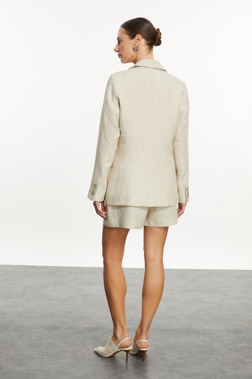  REGULAR FIT KETEN CEKET