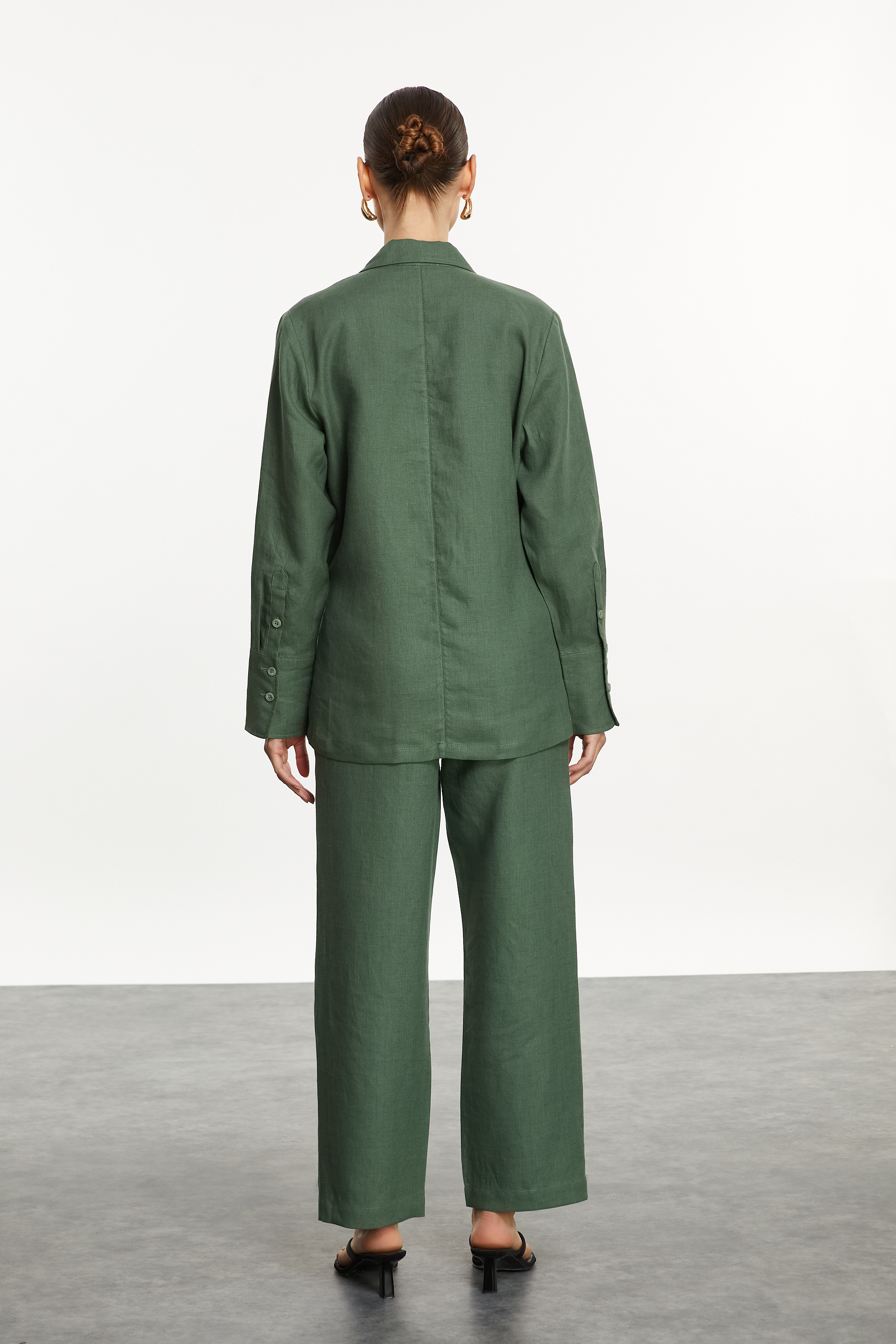 STRAIGHT FIT KETEN PANTOLON