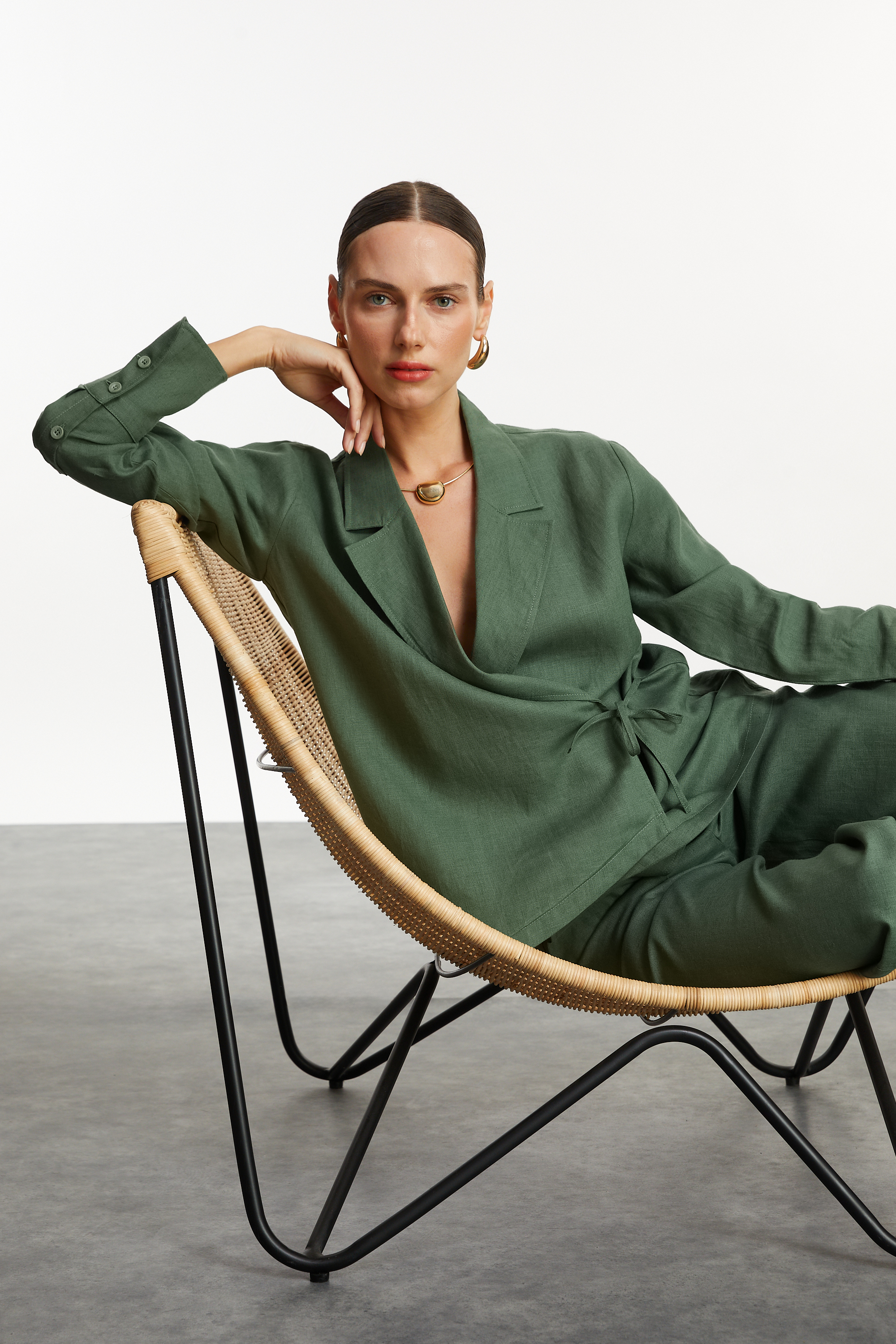 STRAIGHT FIT KETEN PANTOLON