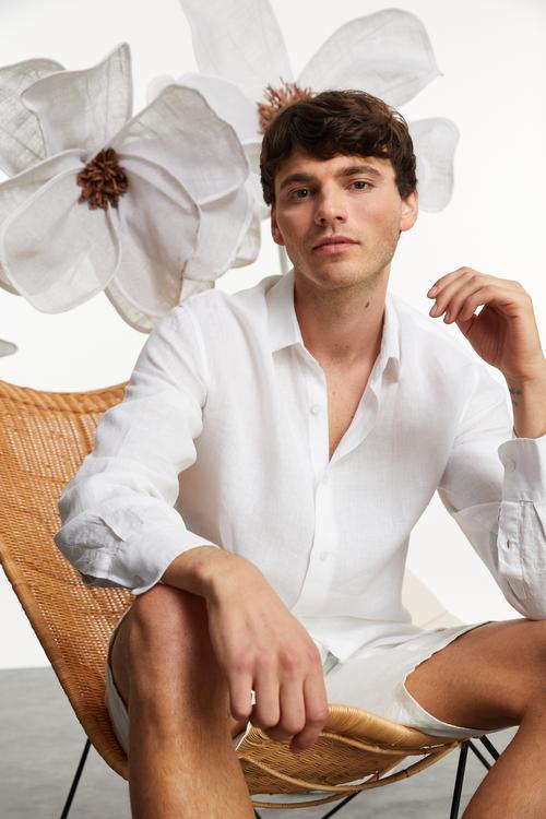  REGULAR FIT KETEN GÖMLEK