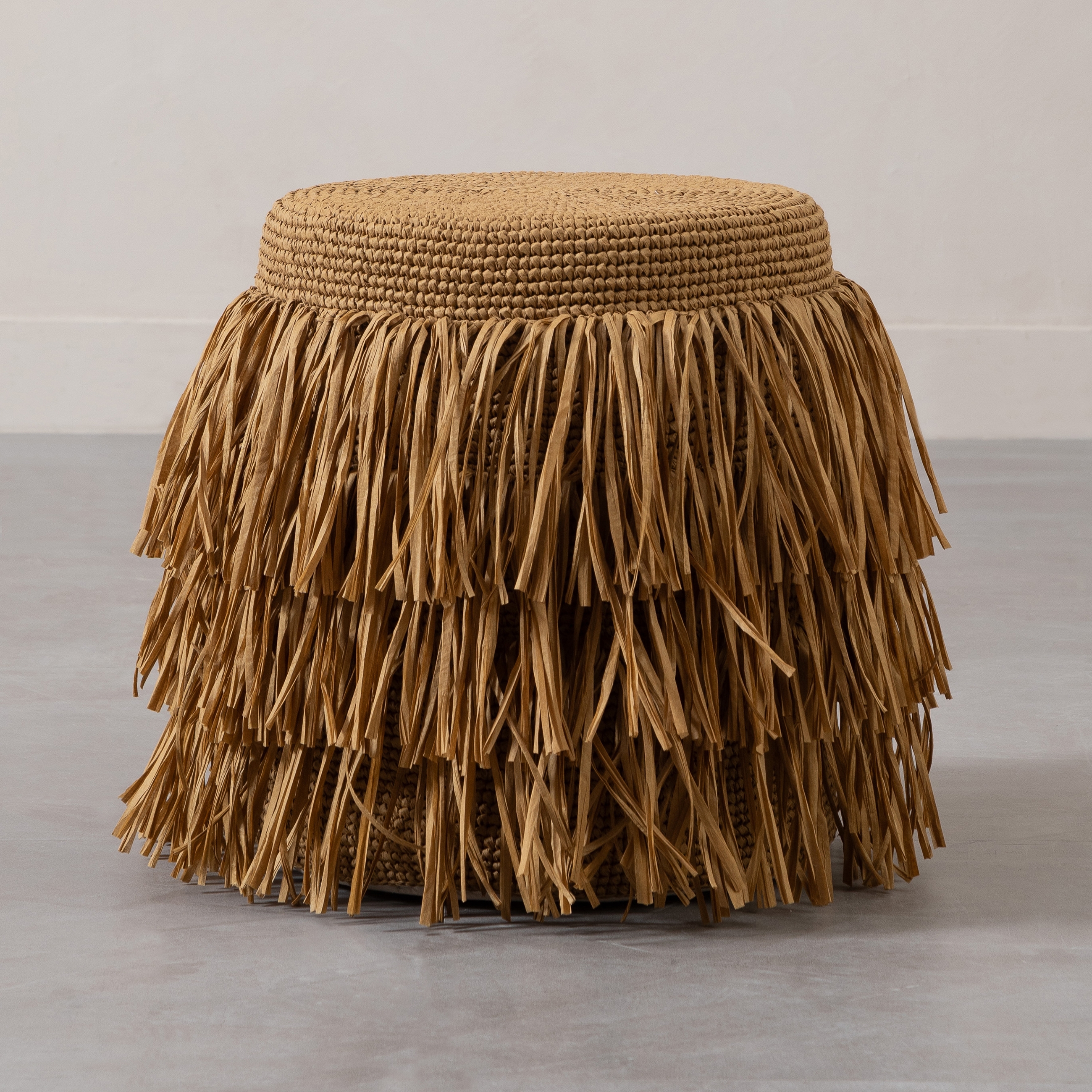 BOHO PUF CIRCLE NATUREL