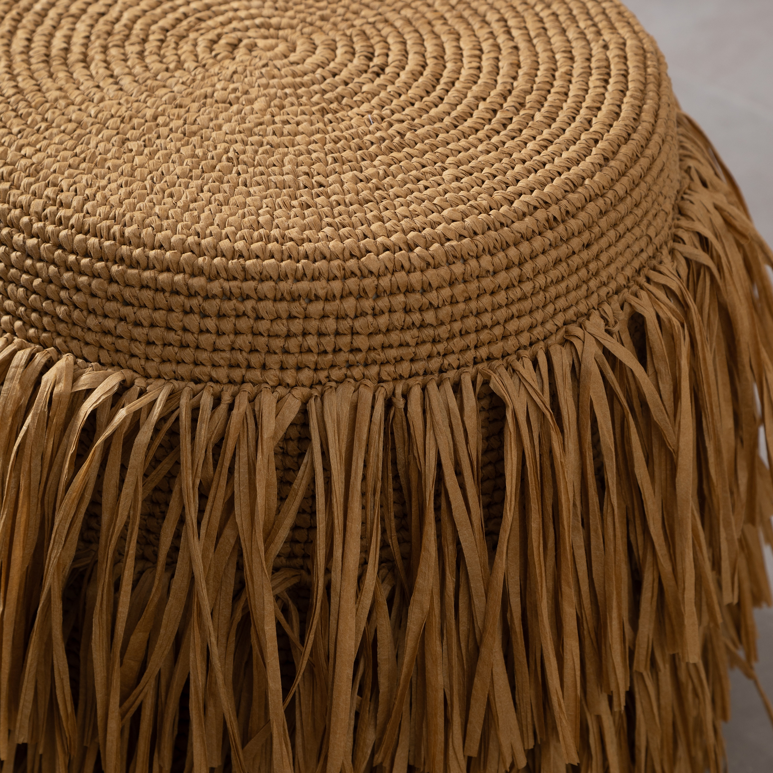 BOHO PUF CIRCLE NATUREL
