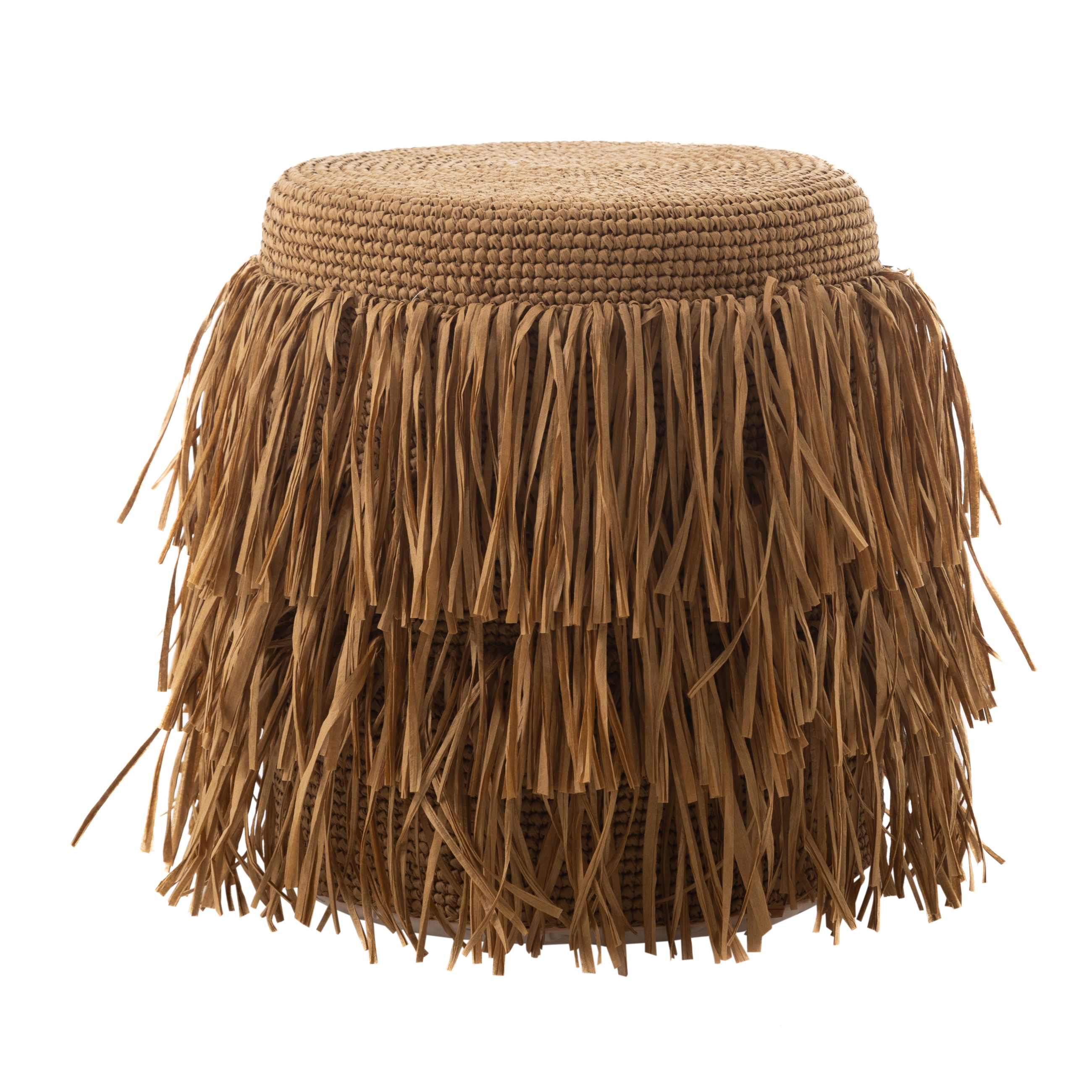 BOHO PUF CIRCLE NATUREL