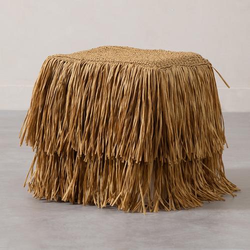  BOHO PUF SQUARE NATUREL