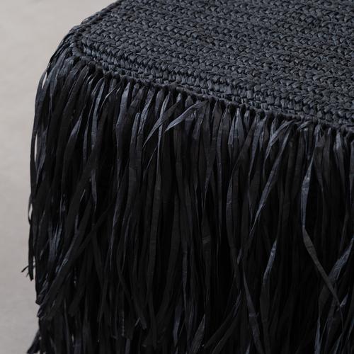  BOHO PUF SQUARE BLACK