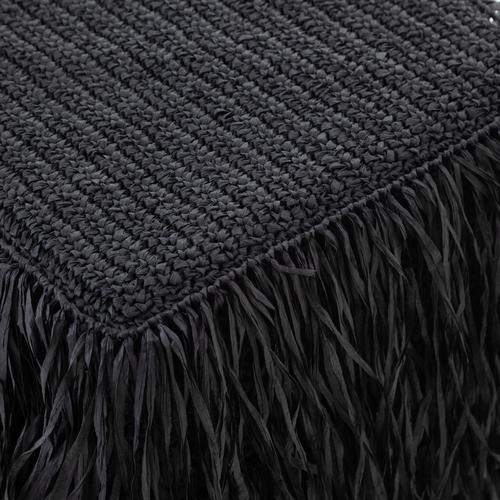  BOHO PUF SQUARE BLACK