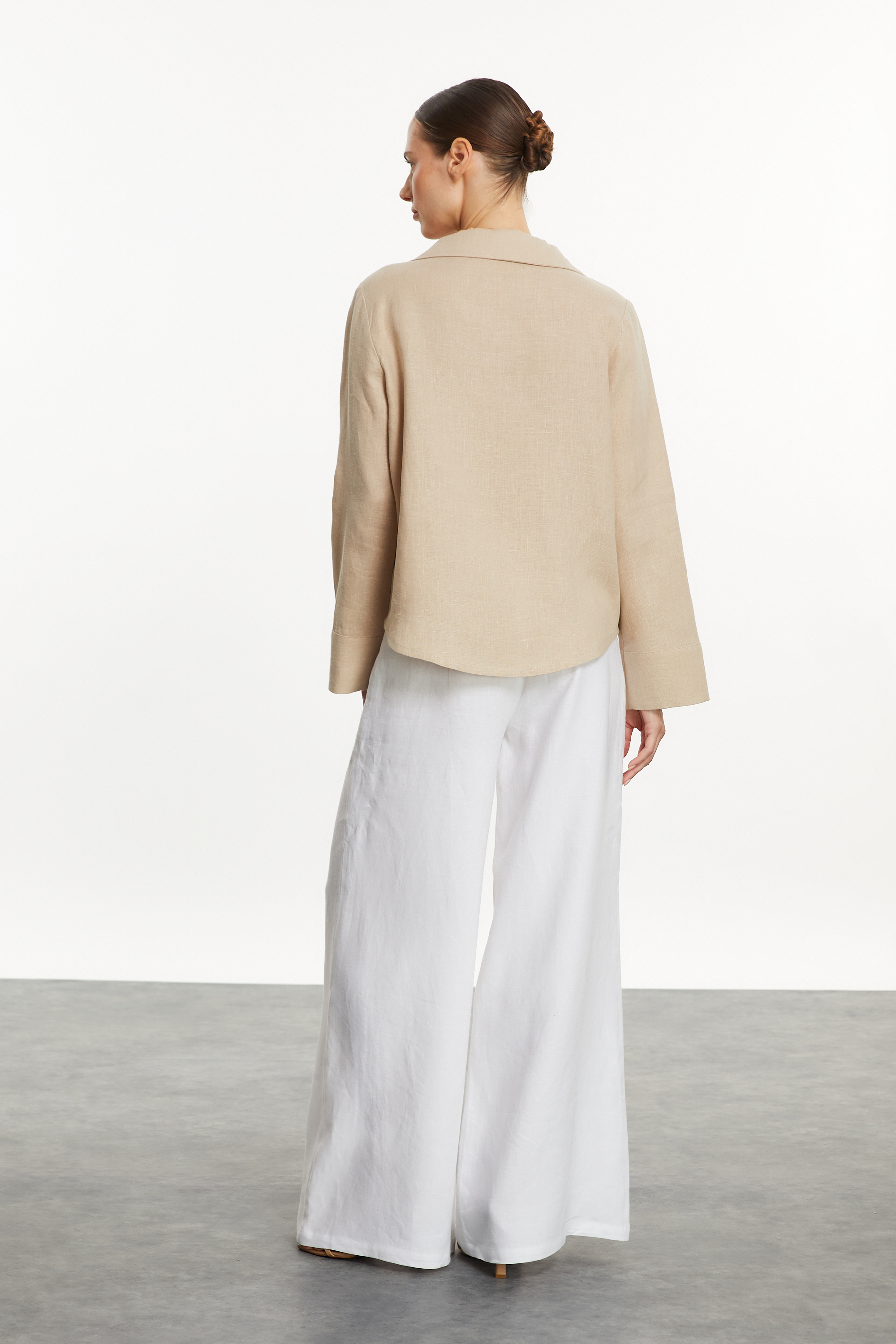 RELAX FIT KETEN GÖMLEK