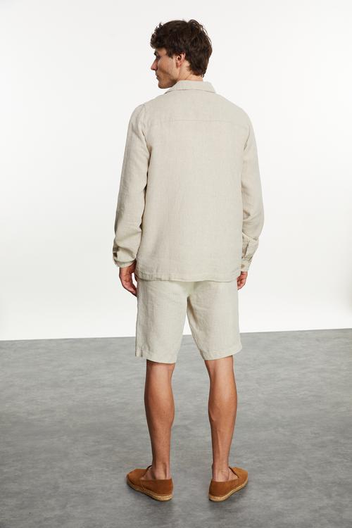  KETEN KARIŞIMLI REGULAR FIT CEKET