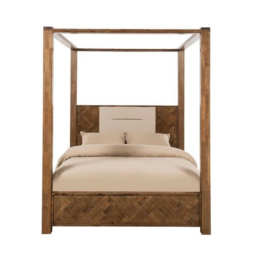  MOLTON ÇİFT KİŞİLİK 4 DİREKLİ AHŞAP KARYOLA 160X200