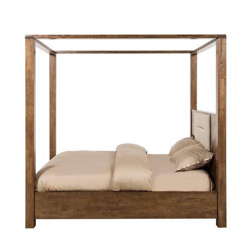  MOLTON ÇİFT KİŞİLİK 4 DİREKLİ AHŞAP KARYOLA 160X200