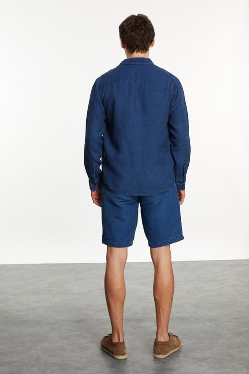  KETEN REGULAR FIT GÖMLEK