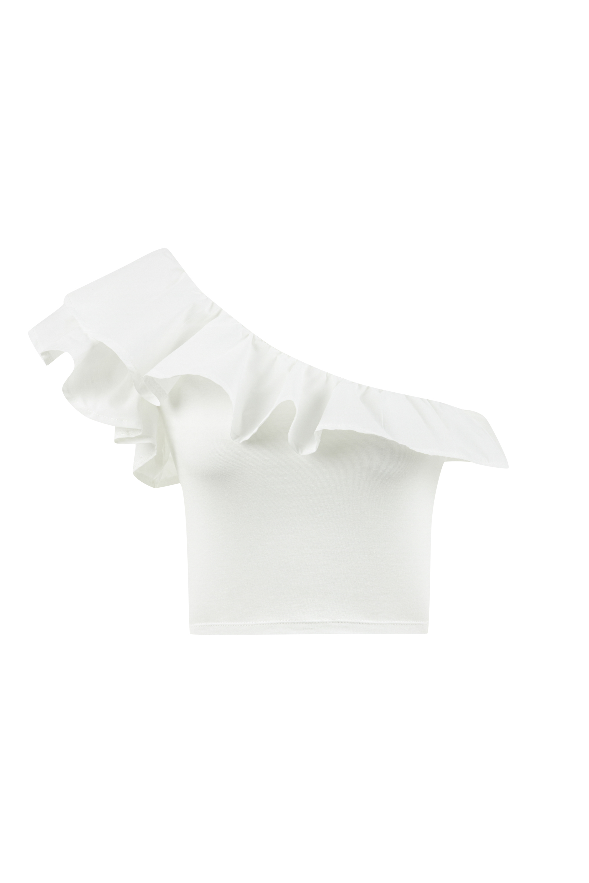 TEK OMUZ VOLANLI BLUZ