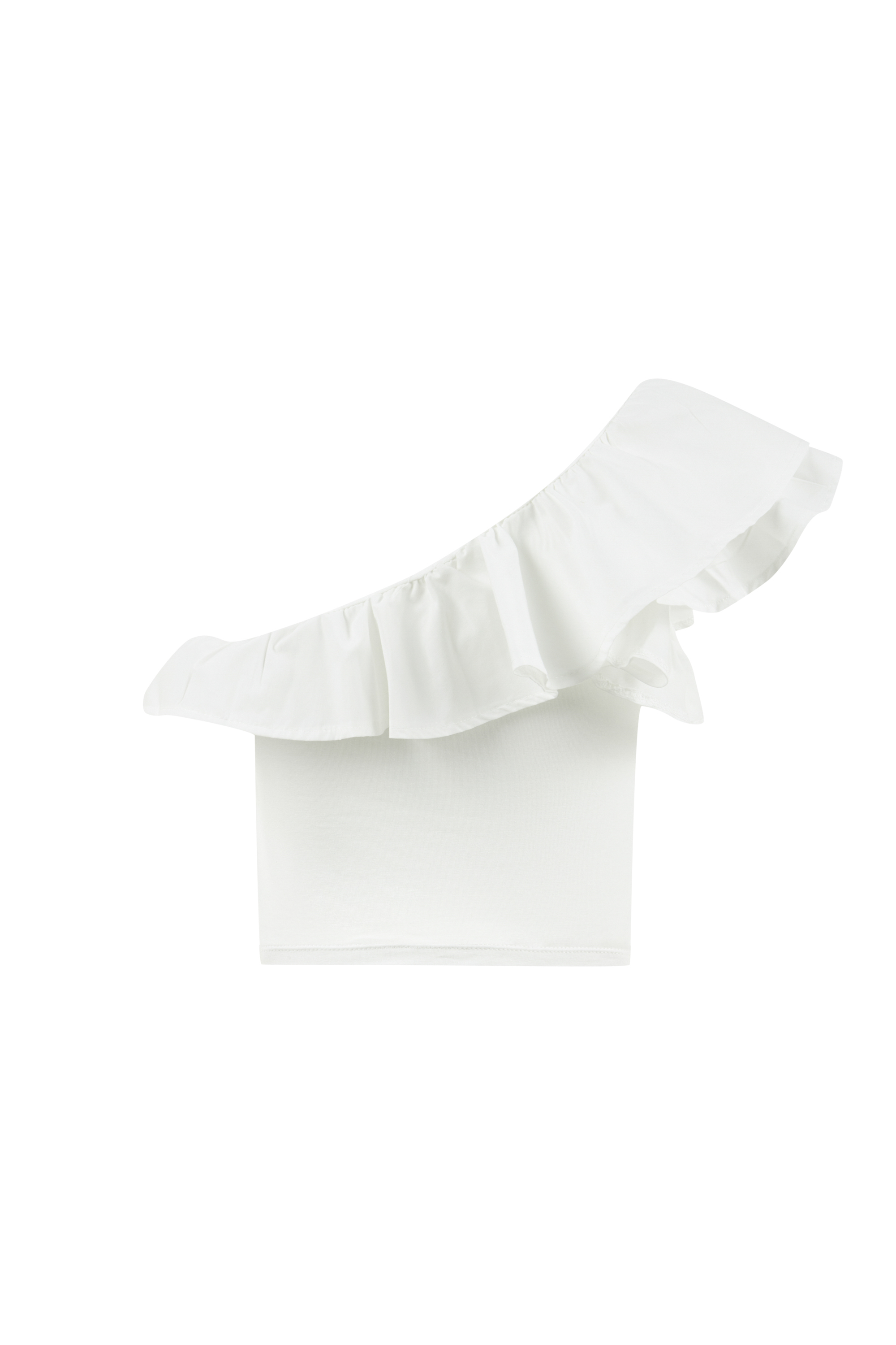 TEK OMUZ VOLANLI BLUZ