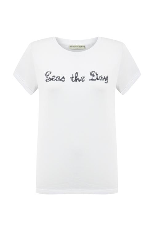  MARİN BASKILI BİSİKLET YAKA T-SHIRT