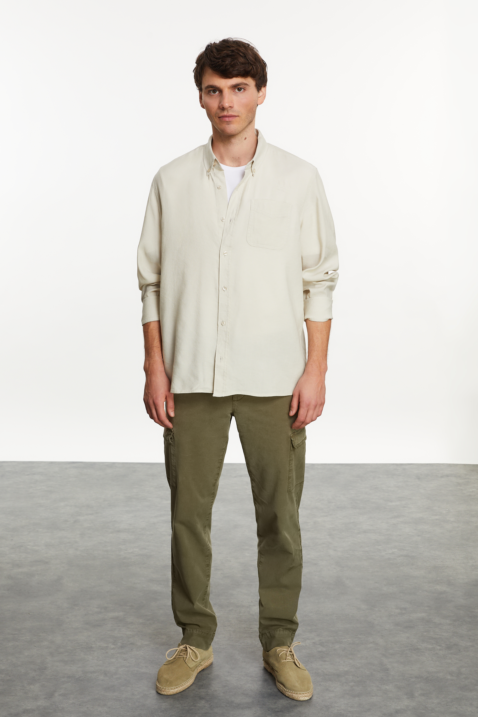 MODAL KARIŞIMLI REGULAR FIT GÖMLEK