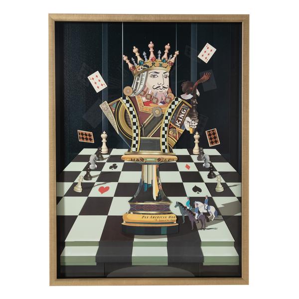 Mudo Concept Chess Papaz Çerçeveli Pano 75X100 Cm