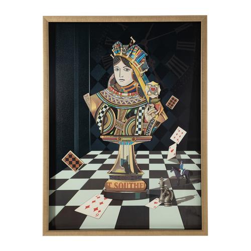  CHESS QUEEN ÇERÇEVELİ PANO 75X100 CM