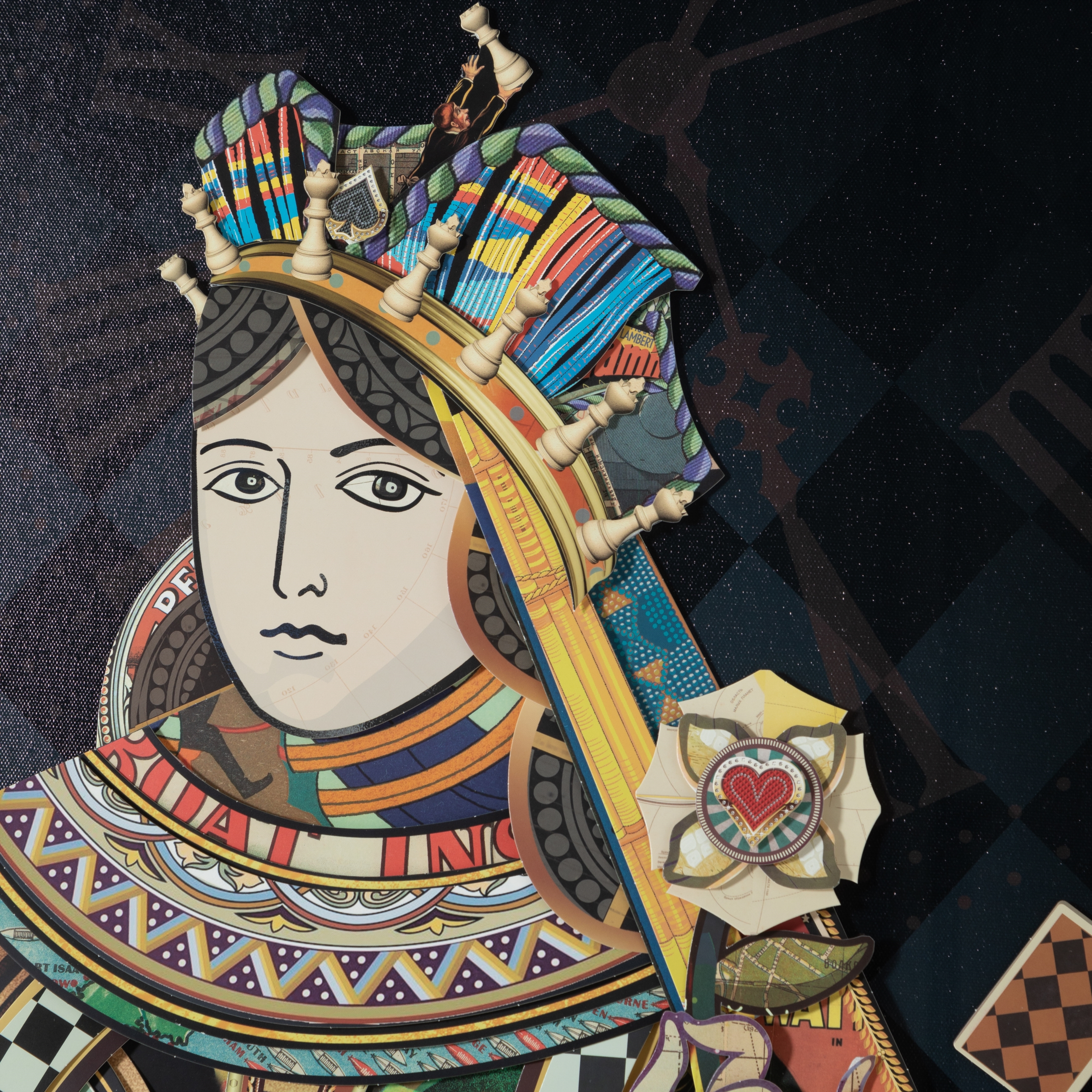 CHESS QUEEN ÇERÇEVELİ PANO 75X100 CM