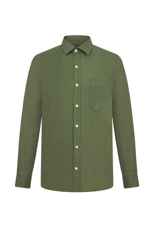  KETEN REGULAR FIT GÖMLEK