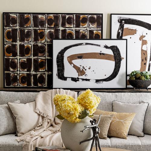  COFFEE-BLACK ÇERÇEVELİ YAĞLIBOYA TABLO 120X180CM