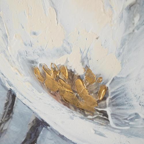  WHITE LILY YAĞLIBOYA TABLO 100X100CM