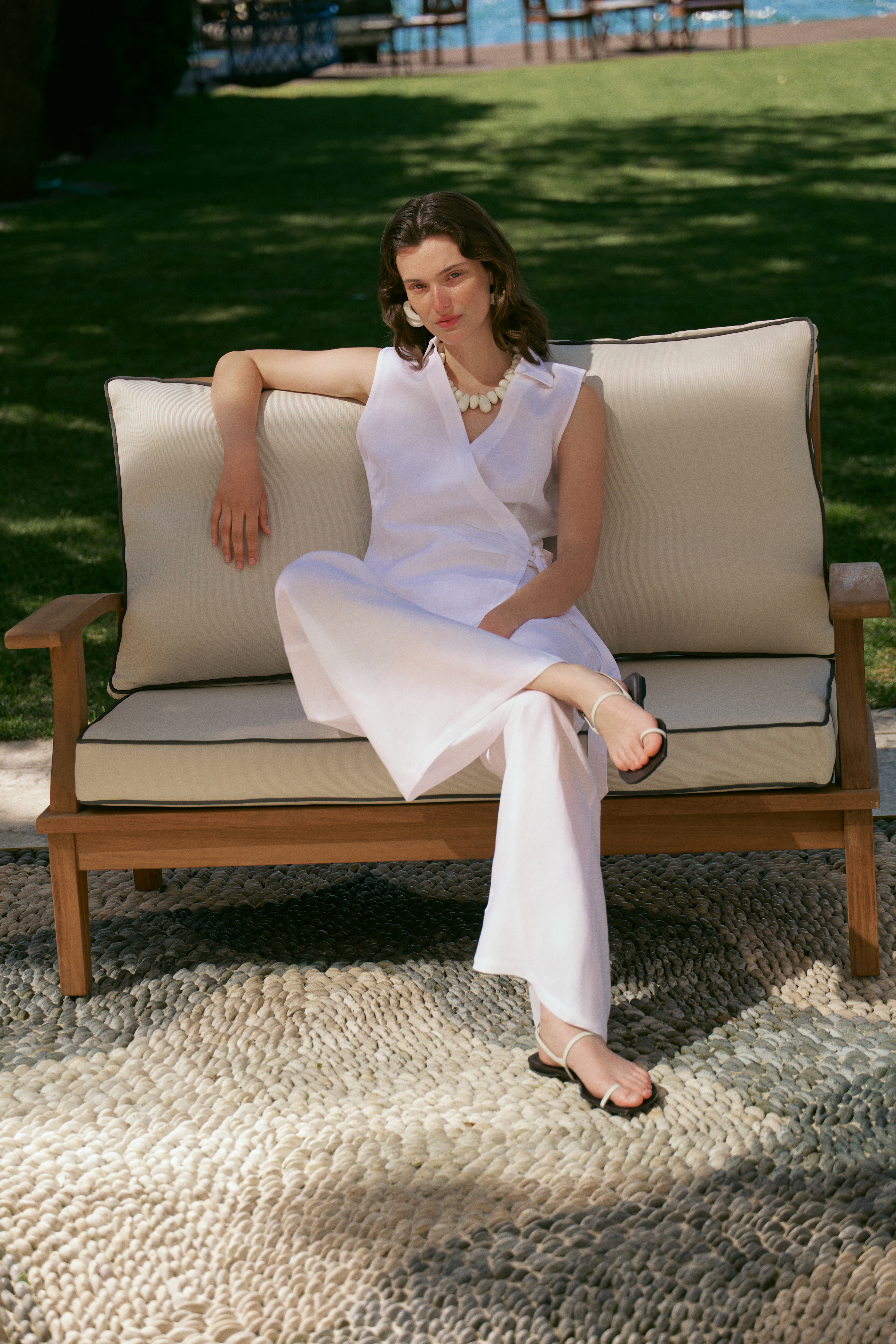 FLARE KESİM KETEN PANTOLON