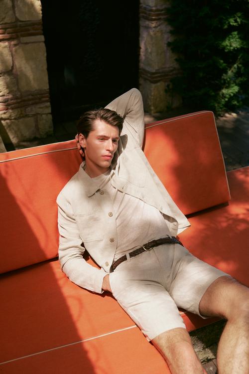  KETEN KARIŞIMLI REGULAR FIT CEKET