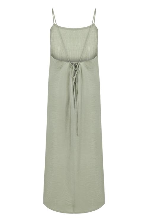  ASKILI MİDİ ELBİSE