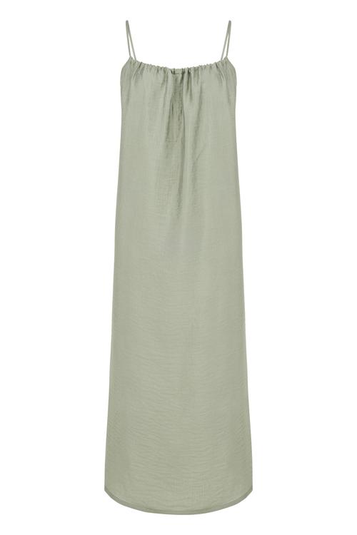  ASKILI MİDİ ELBİSE