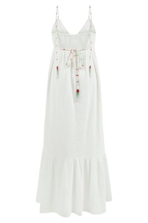  ASKILI PAMUK UZUN ELBİSE