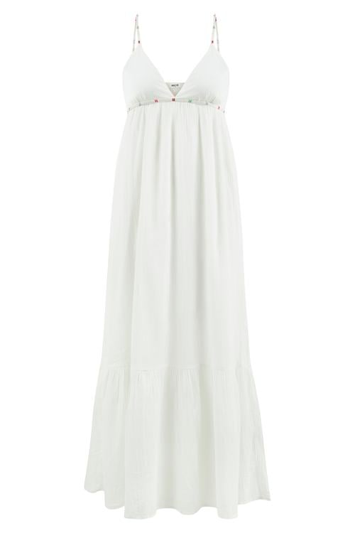  ASKILI PAMUK UZUN ELBİSE