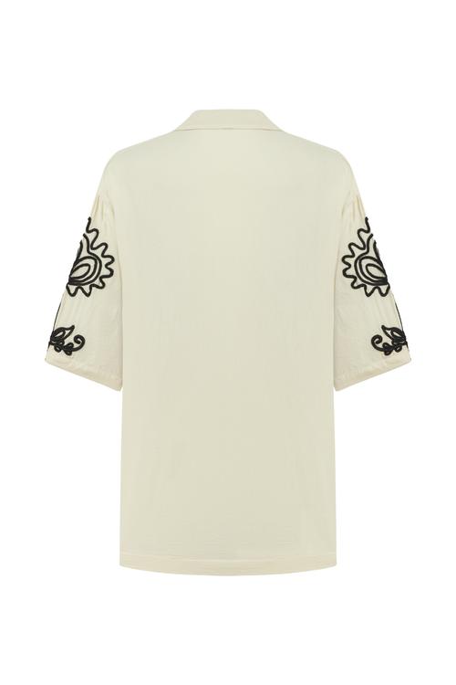  ETNİK NAKIŞLI SMART GÖMLEK