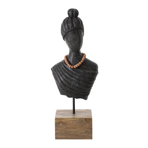  LADY BÜST I BİBLO SİYAH 19X12X45CM