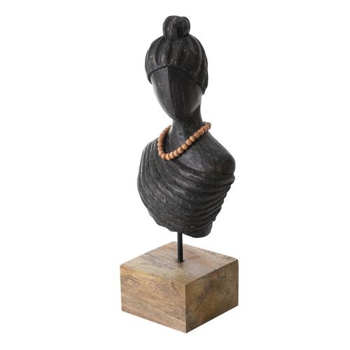  LADY BÜST I BİBLO SİYAH 19X12X45CM
