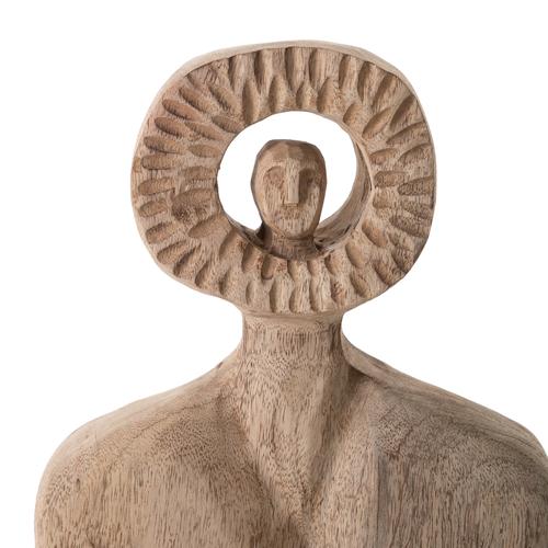  STATUE LADY BİBLO AHŞAP 23X10X33CM