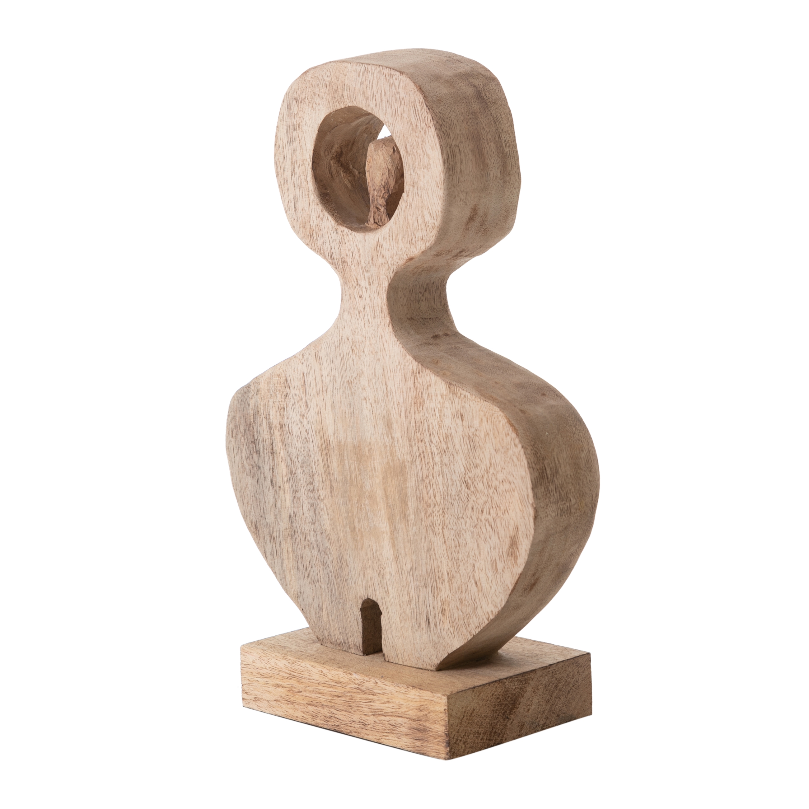 STATUE LADY BİBLO AHŞAP 23X10X33CM