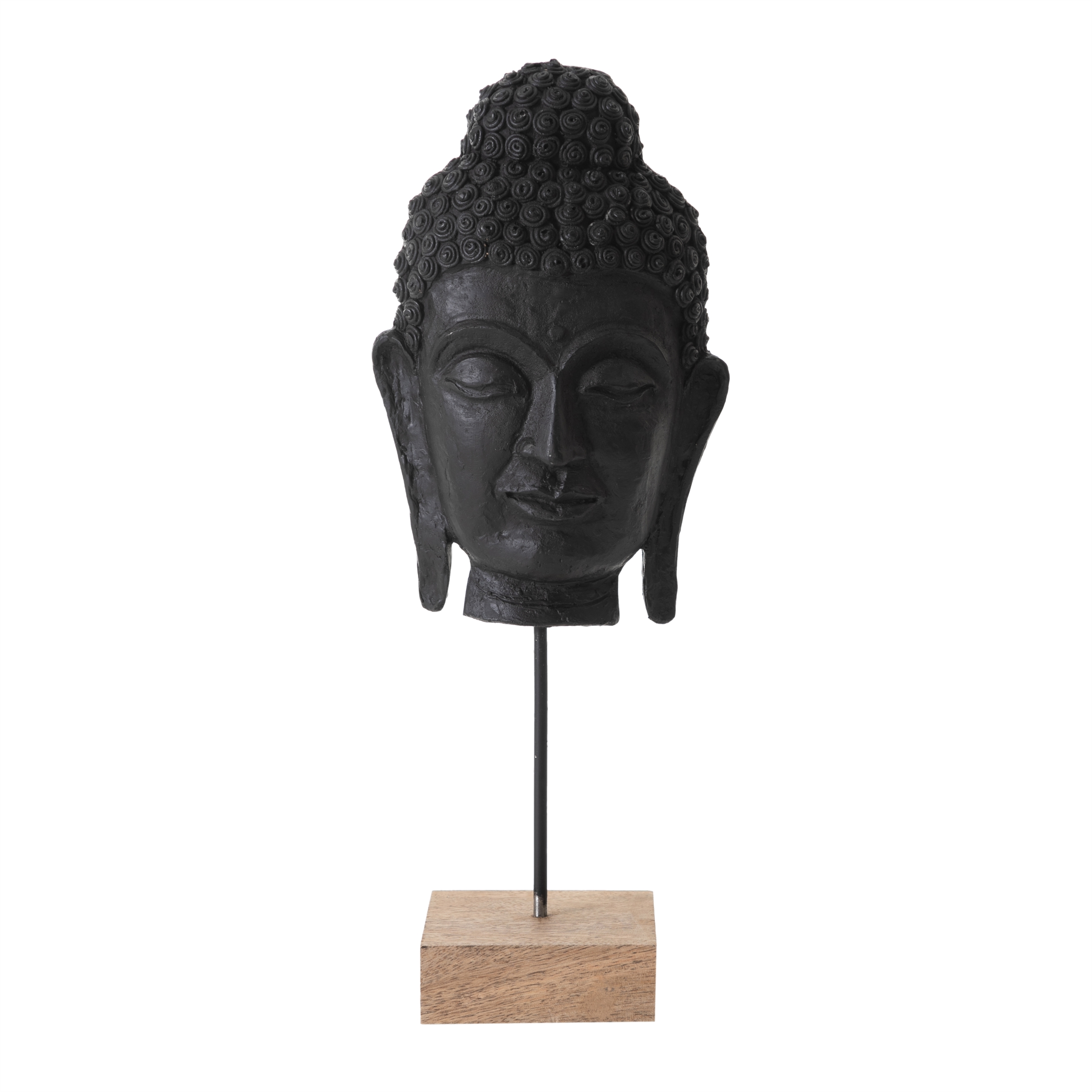 BUDA MASK BİBLO  SİYAH 16X10X42CM