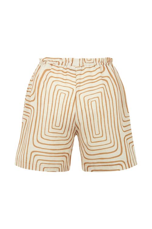  BASKILI BAĞLAMALI KISA ŞORT