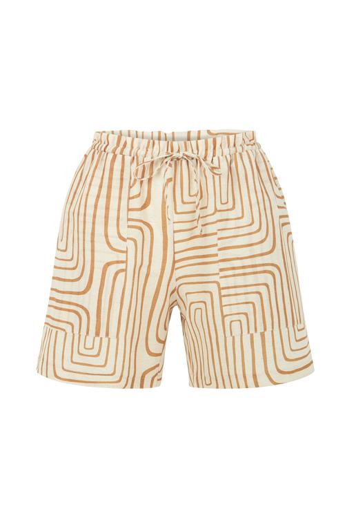  BASKILI BAĞLAMALI KISA ŞORT