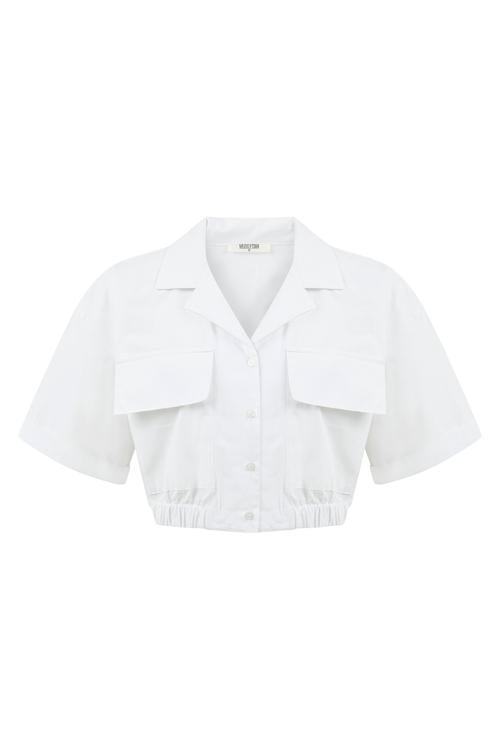 PAMUKLU CROP GÖMLEK