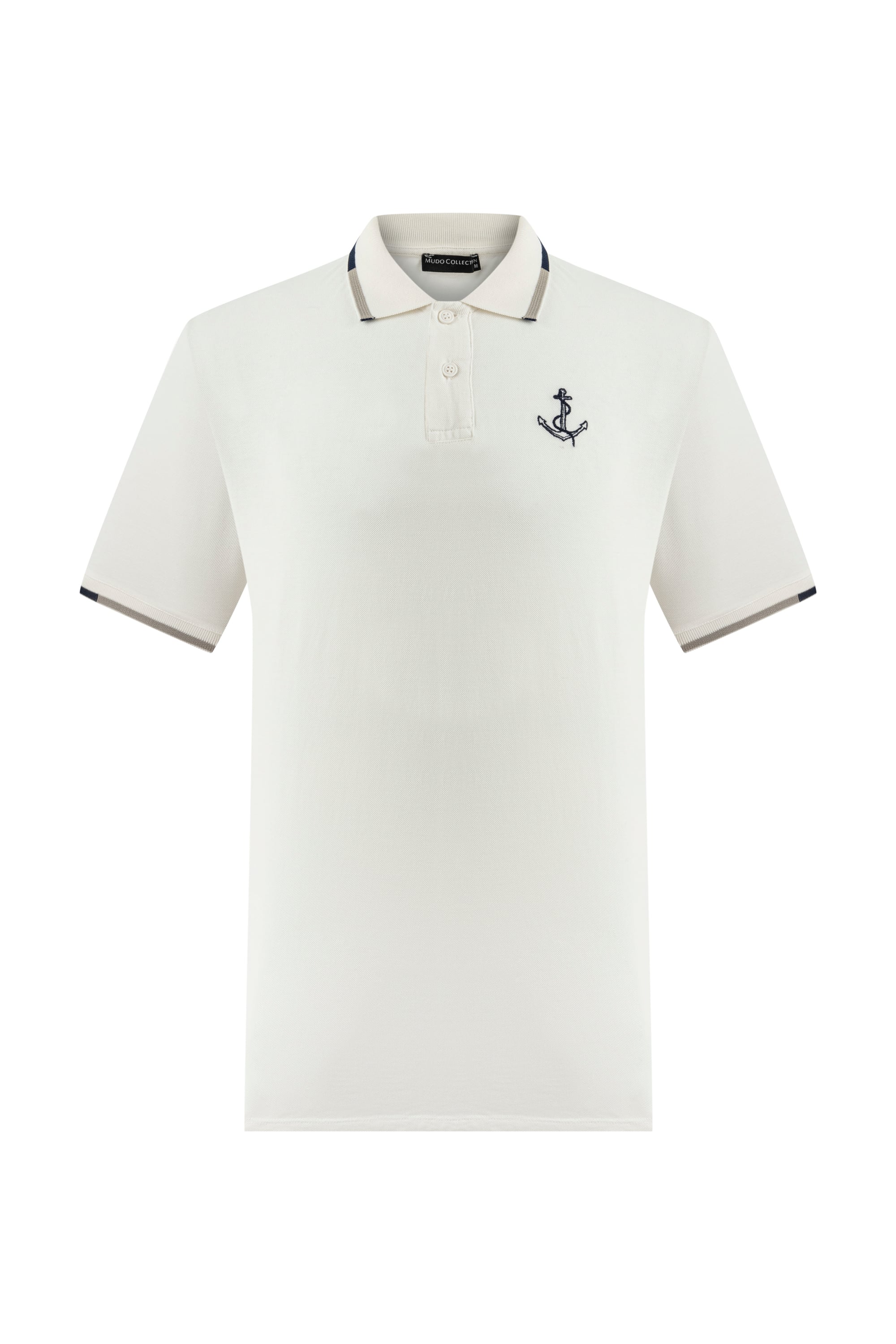 NAKIŞLI POLO YAKA T-SHIRT